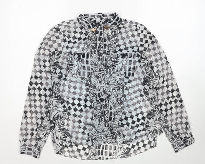 Womens UK Size 6 Topshop Black Basic Button-Up