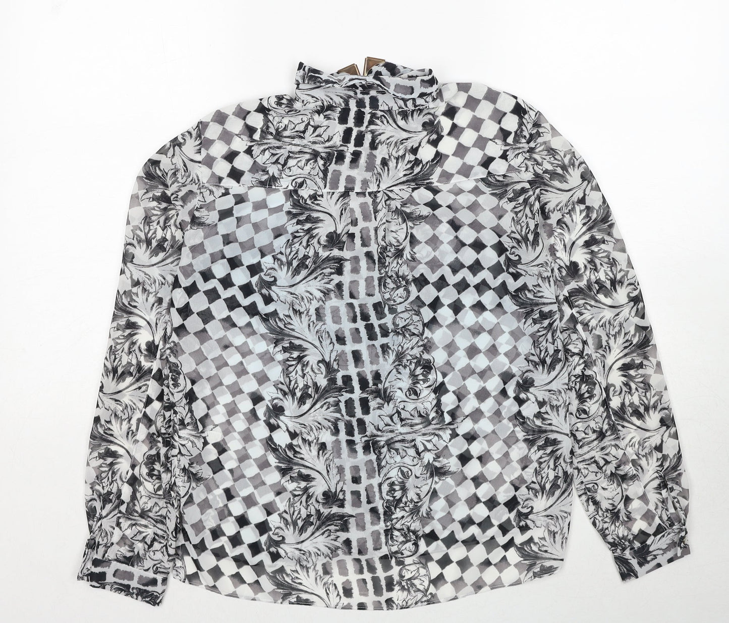 Womens UK Size 6 Topshop Black Basic Button-Up