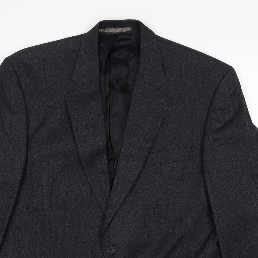 Mens UK Size 44 The Label Regular Grey Suit Jacket