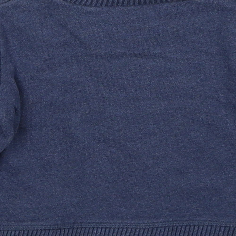 Mothercare Boys Blue Cotton Pullover Jumper Size 12-18 Months Pullover - Authentic
