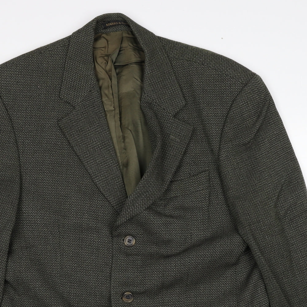 Mens UK Size 40 Marks and Spencer Regular Grey Suit Jacket