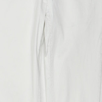 Womens UK Size M Buena Vista Regular Fit Skinny White Jeans
