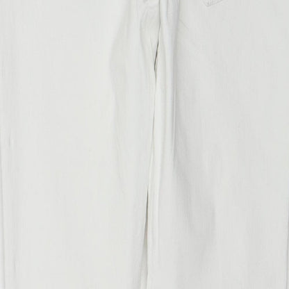 Womens UK Size M Buena Vista Regular Fit Skinny White Jeans