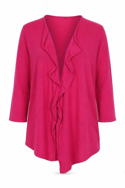 Womens UK Size S Text Pink Cardigan Jumper