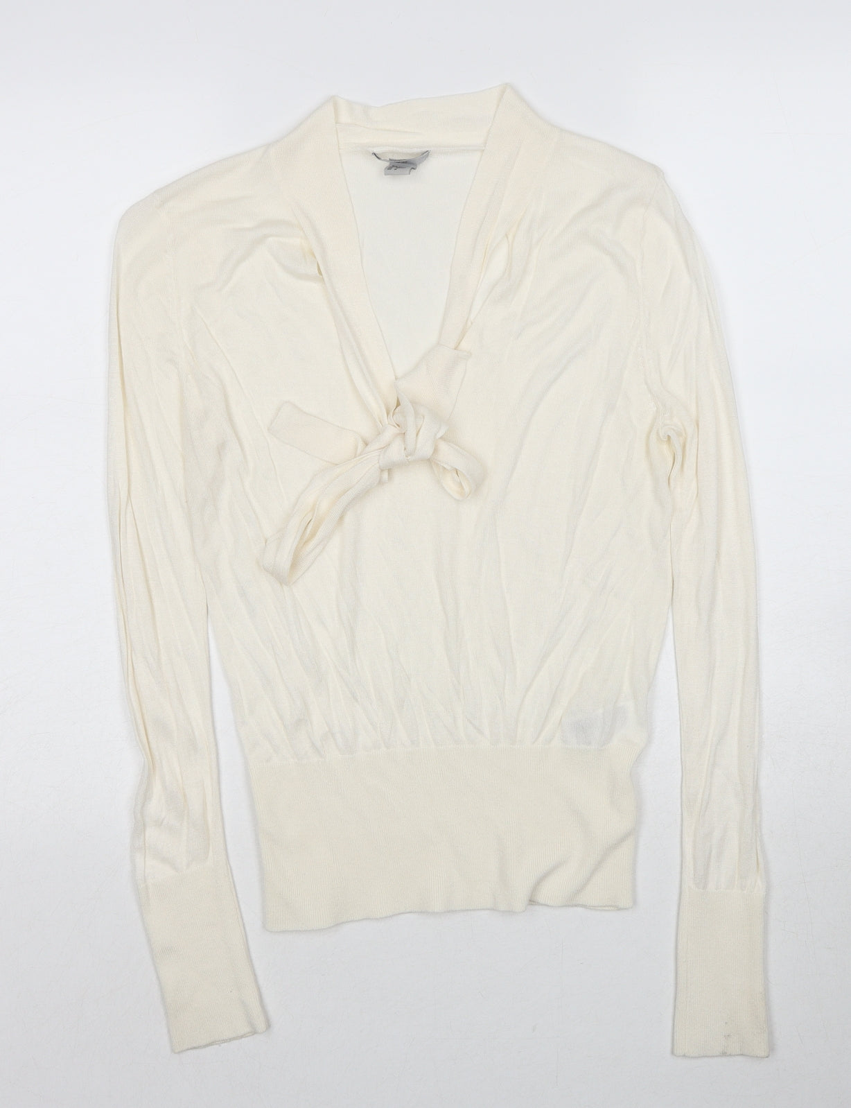Womens UK Size M H&M Ivory Pullover Jumper