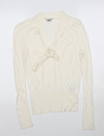Womens UK Size M H&M Ivory Pullover Jumper