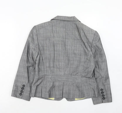 NEXT Womens Grey Polyester Jacket Suit Jacket Size 14