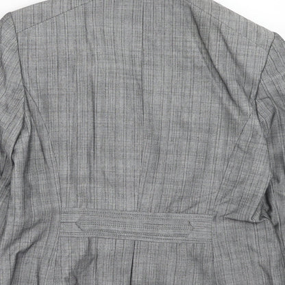 NEXT Womens Grey Polyester Jacket Suit Jacket Size 14