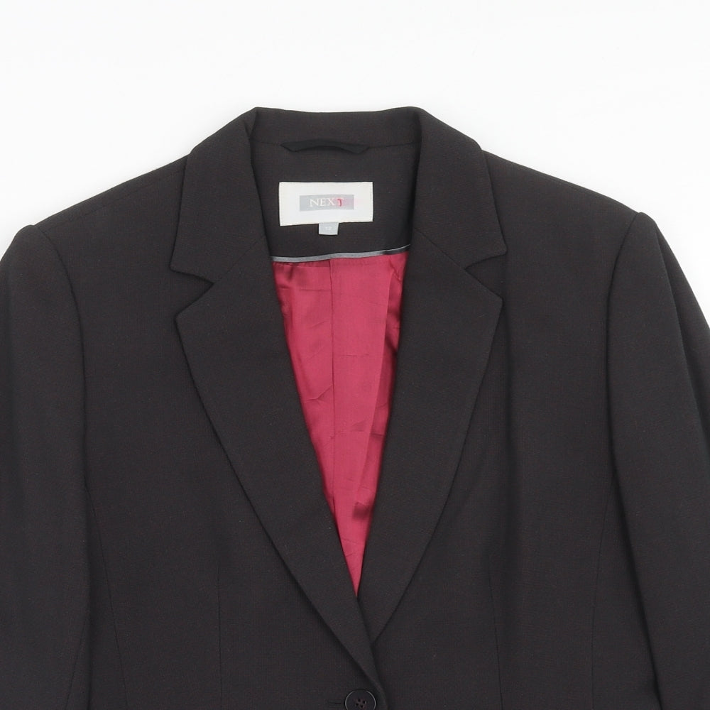 Marks and Spencer Womens Grey Polyester Jacket Blazer Size 12