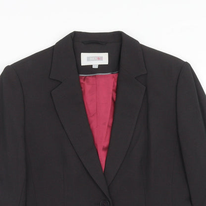 Marks and Spencer Womens Grey Polyester Jacket Blazer Size 12