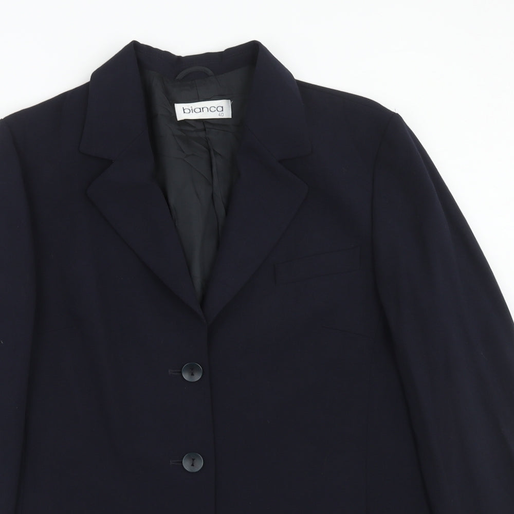 Womens UK Size 12 Bianca Regular Blue Suit Jacket