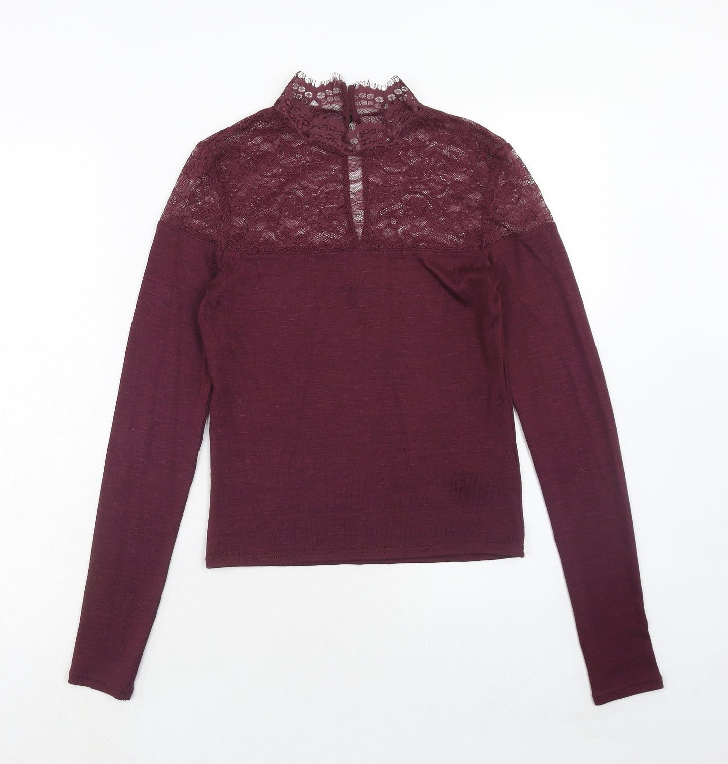 Womens UK Size S H&M Purple Basic Blouse
