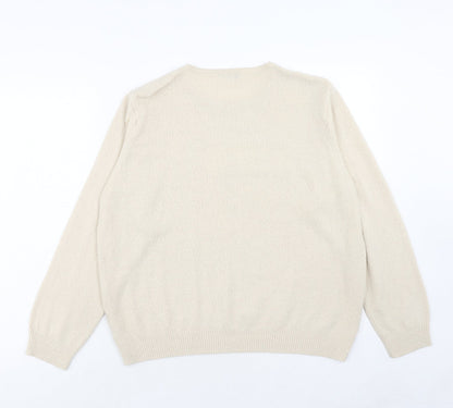Womens UK Size 18 Berkertex Beige Pullover Jumper