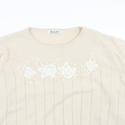 Womens UK Size 18 Berkertex Beige Pullover Jumper