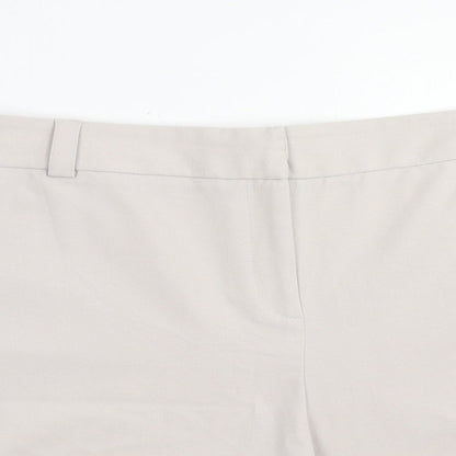 Dorothy Perkins Womens Beige Polyester Mom Shorts Size 22 Regular Hook & Eye