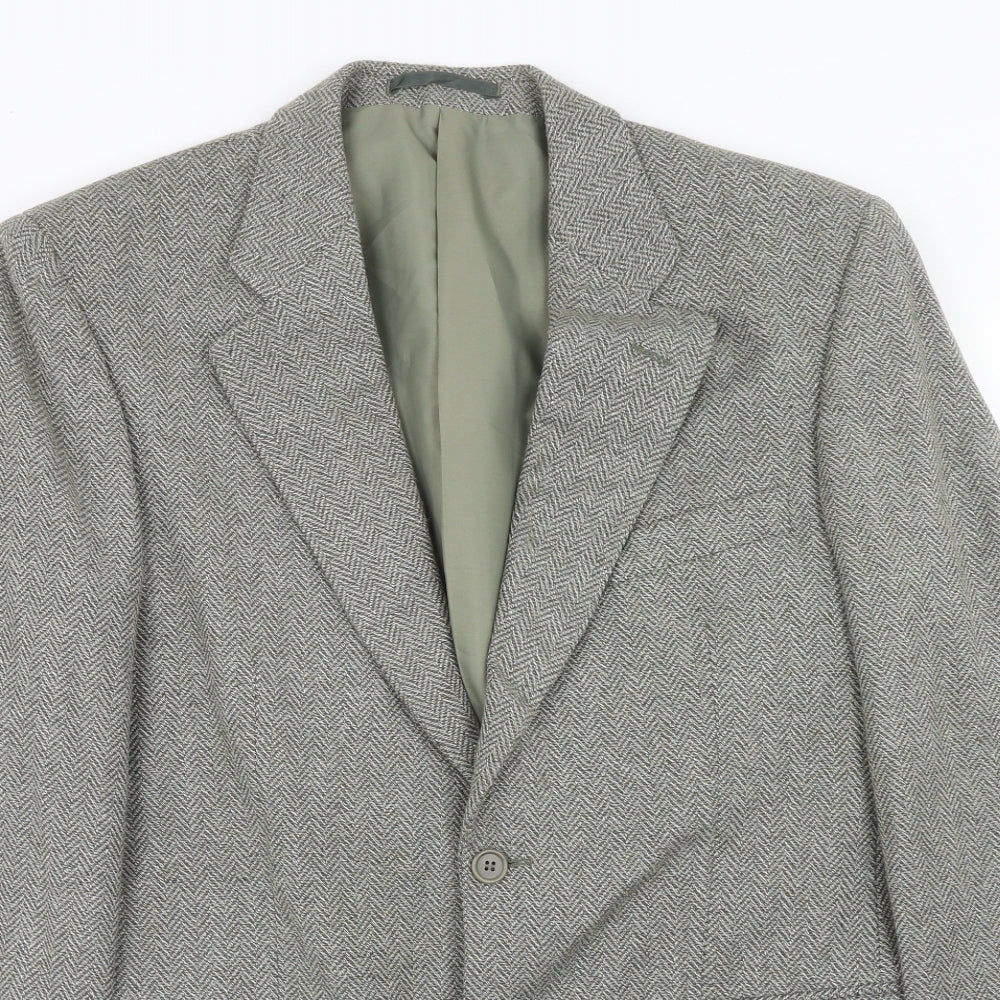 Mens UK Size 38 Greenwoods Regular Grey Suit Jacket