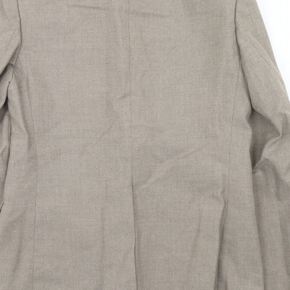 Finesse Mens Beige Polyester Jacket Suit Jacket Size 38 Regular