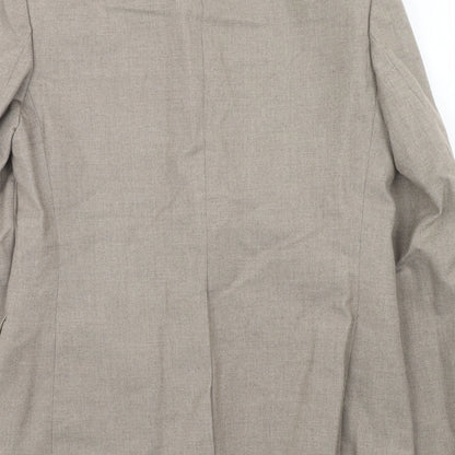 Finesse Mens Beige Polyester Jacket Suit Jacket Size 38 Regular