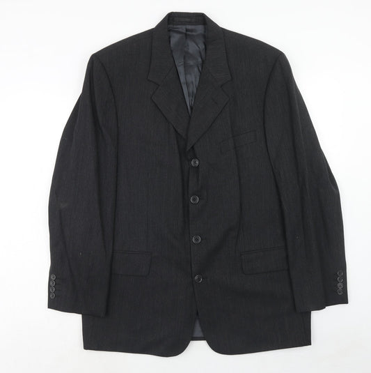 Mens UK Size 42 Charlton Gray Regular Grey Suit Jacket
