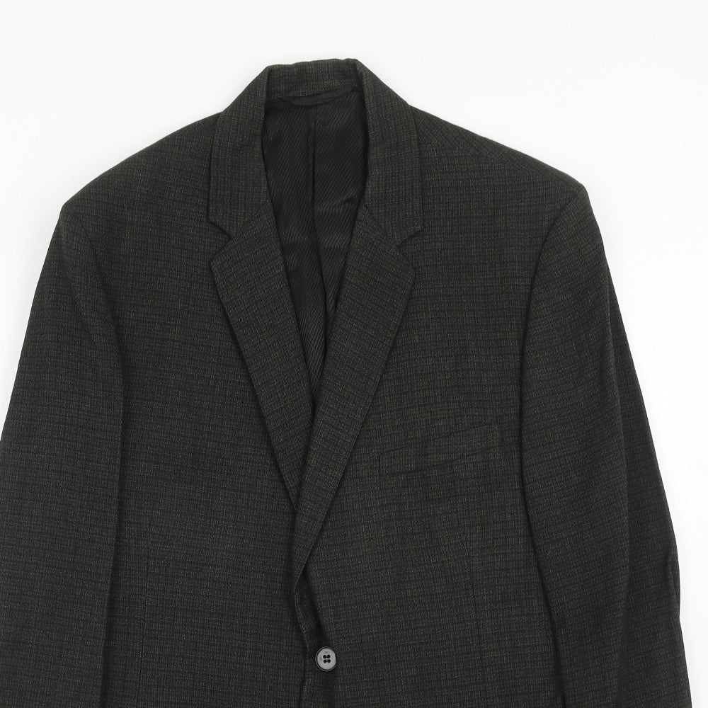 Mens UK Size 40 Burton Regular Grey Suit Jacket