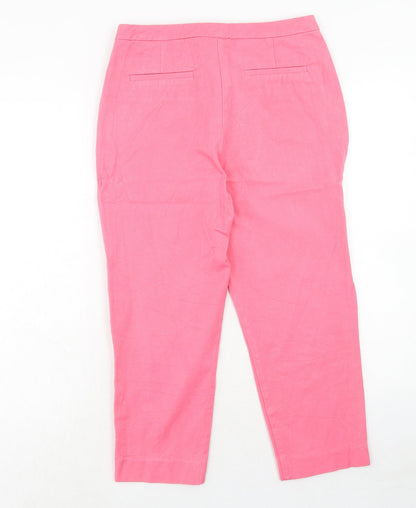 Womens UK Size 10 John Lewis Regular Fit Chino Pink Trousers