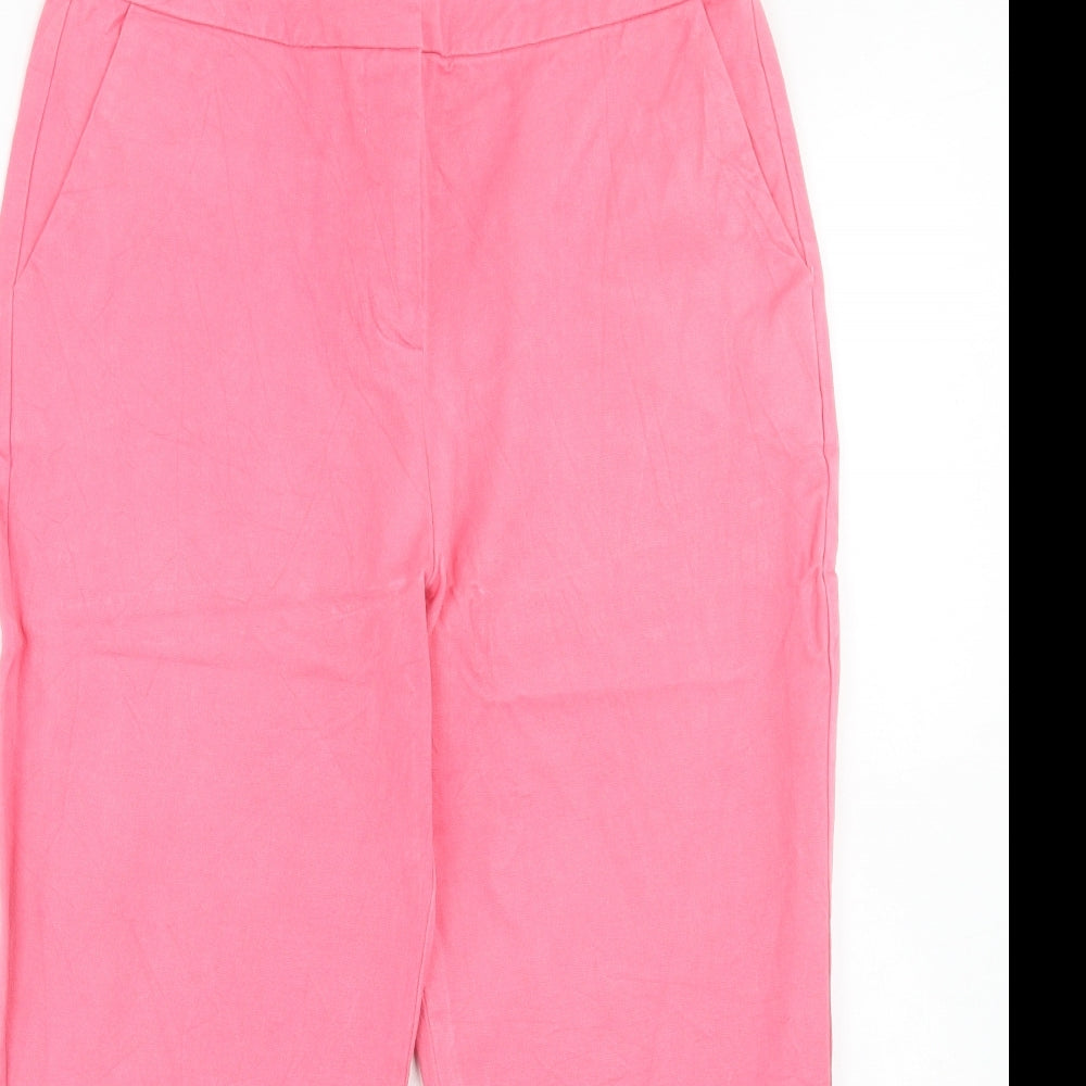 Womens UK Size 10 John Lewis Regular Fit Chino Pink Trousers