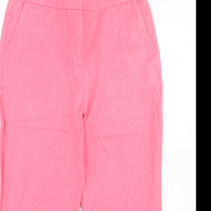 Womens UK Size 10 John Lewis Regular Fit Chino Pink Trousers