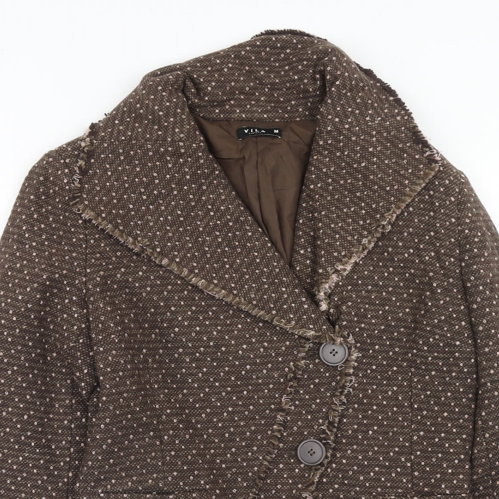 Womens UK Size M VILA Regular Brown Blazer