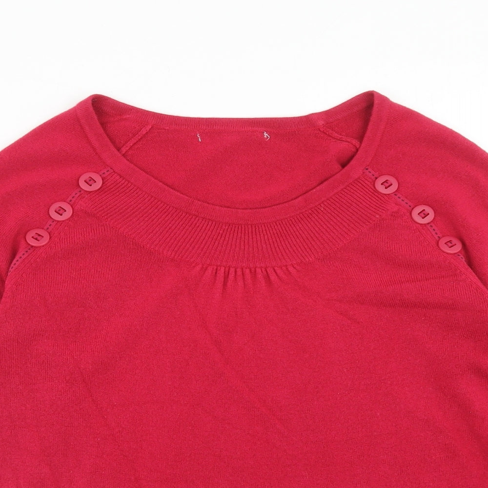 Womens UK Size 14 Per Una Pink Pullover Jumper