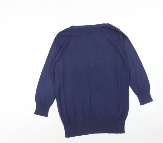 Womens UK Size 12 Simply Be Blue Pullover Jumper