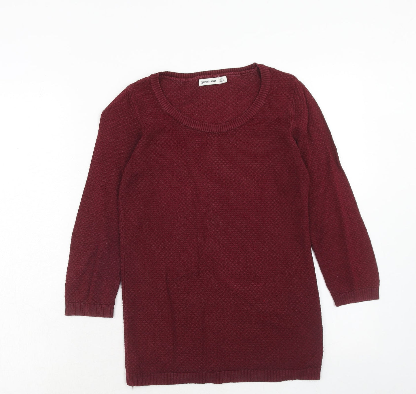 Womens UK Size S Stradivarius Red Pullover Jumper