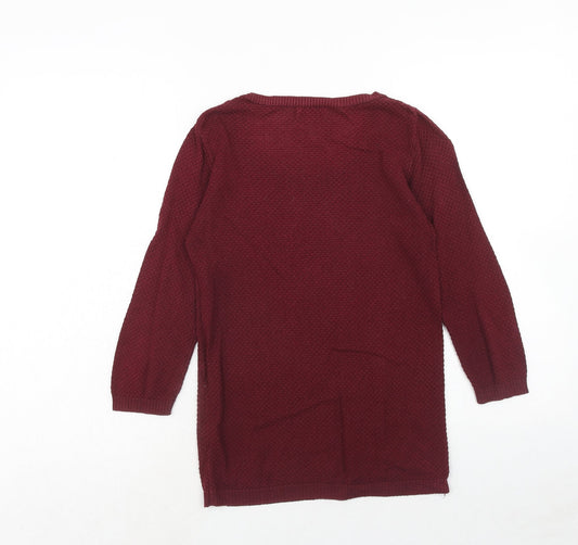 Womens UK Size S Stradivarius Red Pullover Jumper
