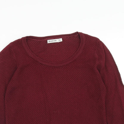 Womens UK Size S Stradivarius Red Pullover Jumper