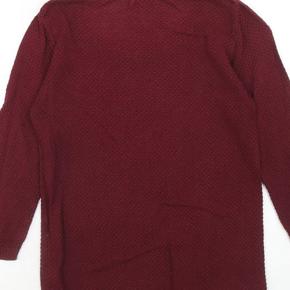 Womens UK Size S Stradivarius Red Pullover Jumper