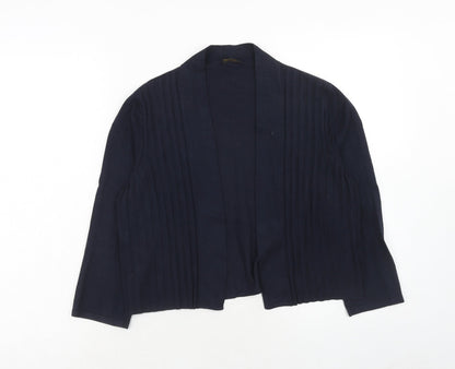Precis Womens Blue V-Neck Viscose Cardigan Jumper Size S