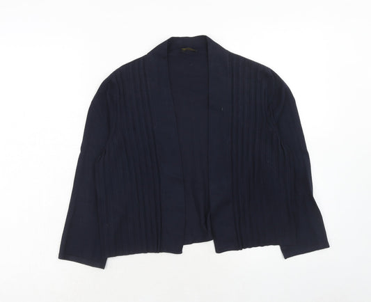 Precis Womens Blue V-Neck Viscose Cardigan Jumper Size S