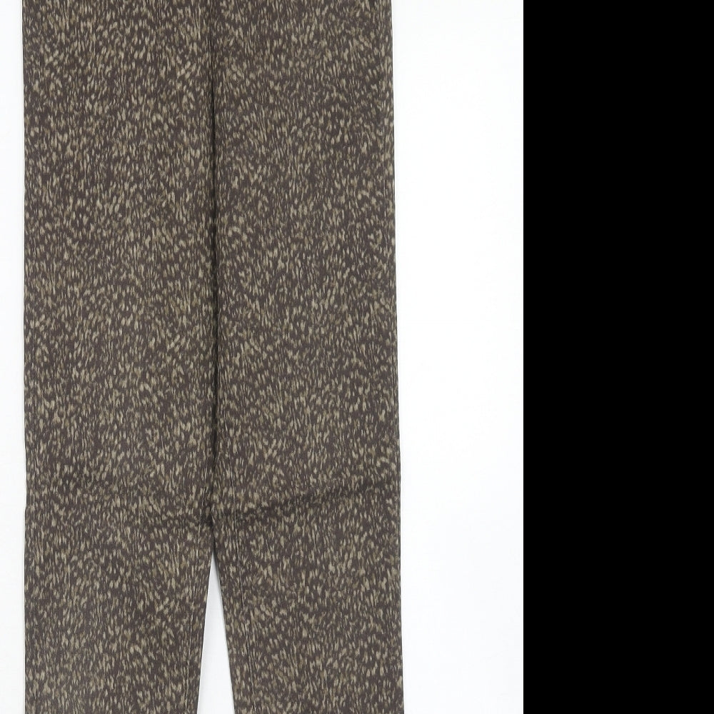 Womens UK Size 6 H&M Regular Fit  Brown Trousers