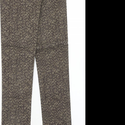 Womens UK Size 6 H&M Regular Fit  Brown Trousers