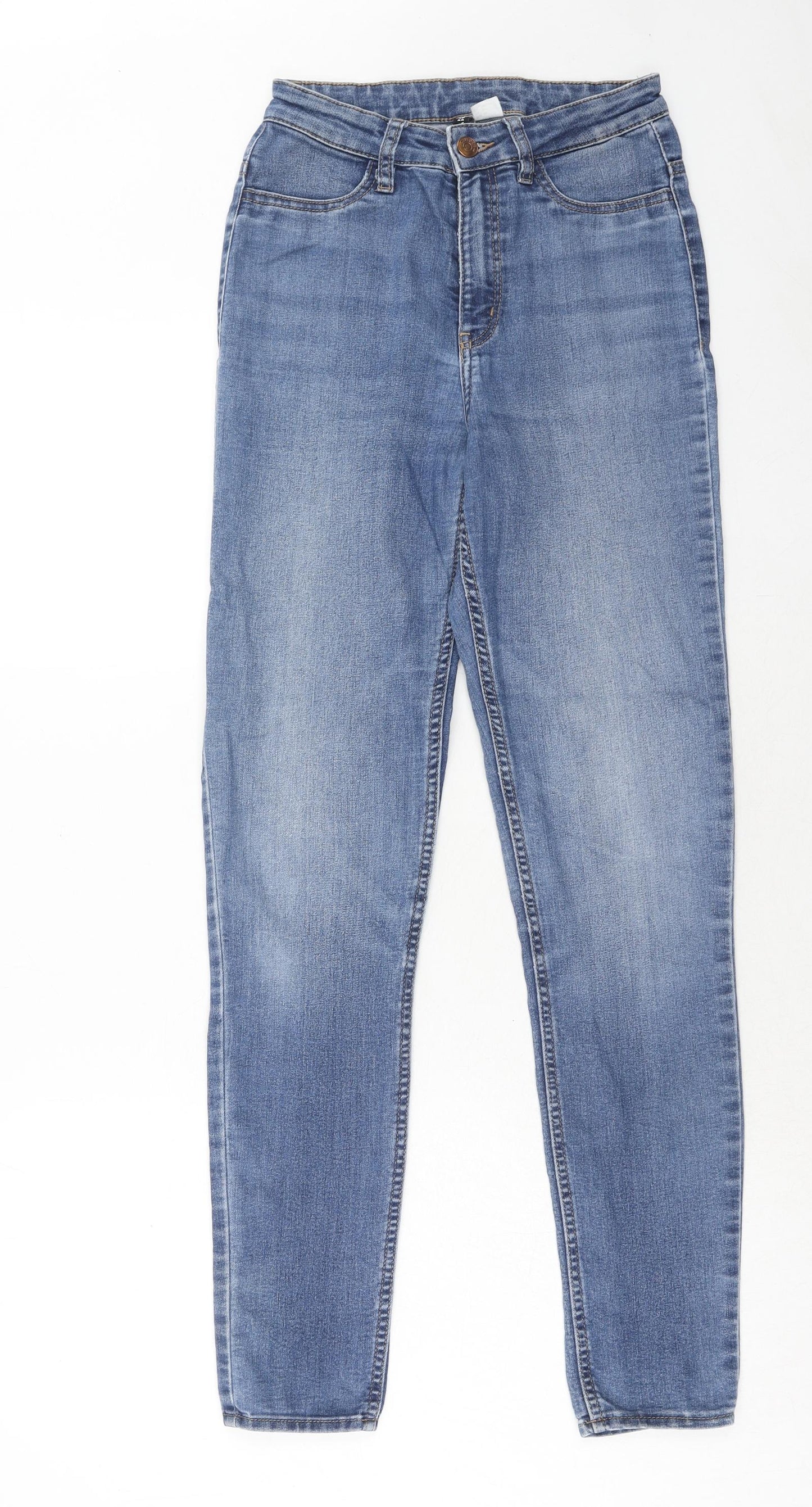 Womens UK Size 6 H&M Regular Fit Skinny Blue Jeans