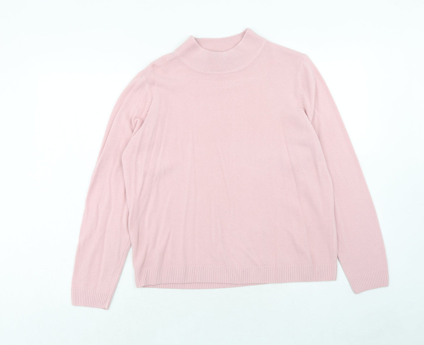 Womens UK Size 18 Pure & Natural Pink Pullover Jumper