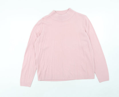 Womens UK Size 18 Pure & Natural Pink Pullover Jumper