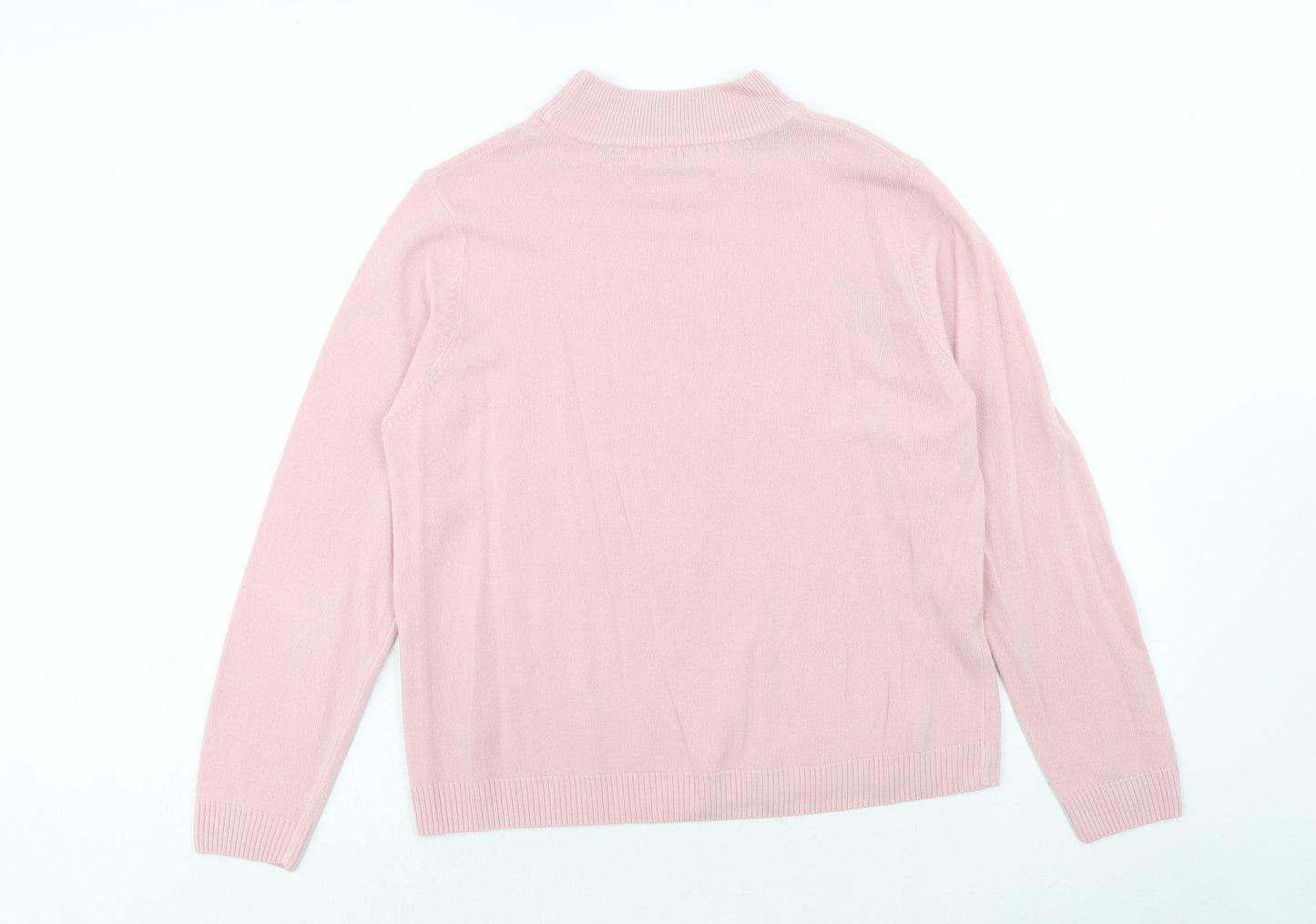 Womens UK Size 18 Pure & Natural Pink Pullover Jumper