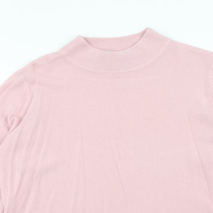 Womens UK Size 18 Pure & Natural Pink Pullover Jumper