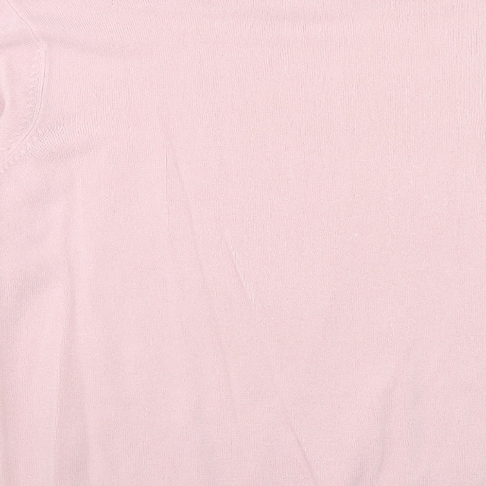 Womens UK Size 18 Pure & Natural Pink Pullover Jumper