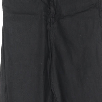 Womens UK Size 30 in H&M Regular Fit  Black Trousers