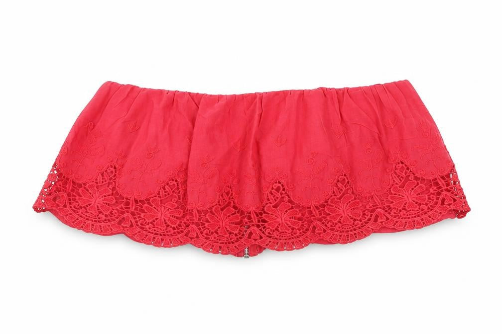 Womens UK Size 14 Miss Selfridge Pink Cropped Tank