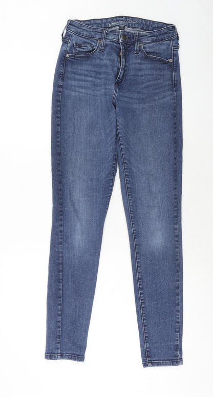 Universal Thread Womens Blue Cotton Skinny Jeans Size 6 Regular Zip