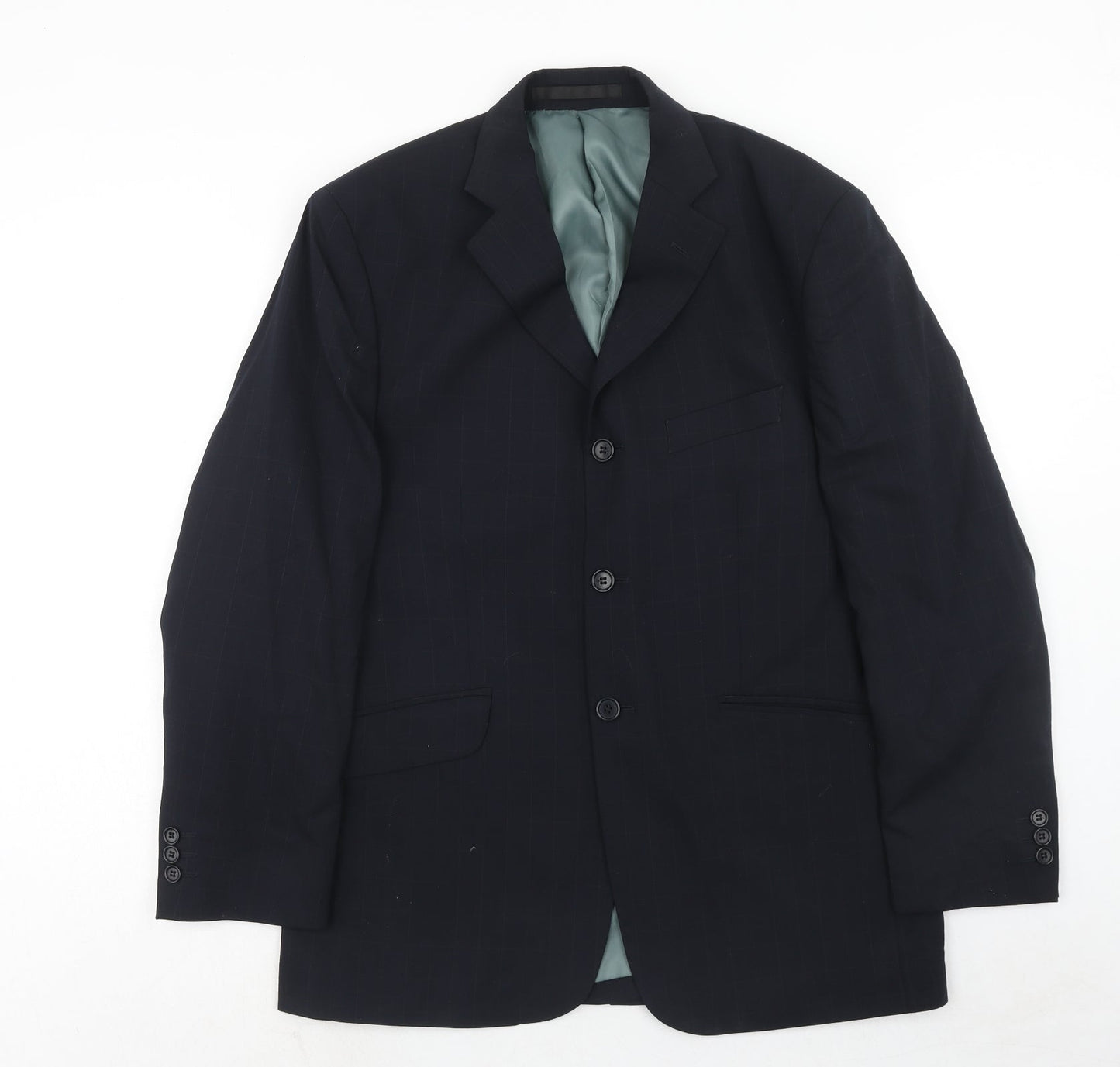 Mens UK Size 40 Marks and Spencer Regular Blue Suit Jacket