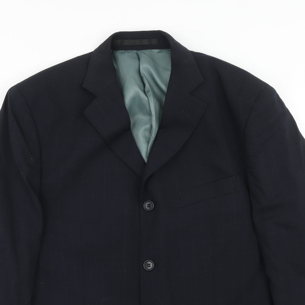 Mens UK Size 40 Marks and Spencer Regular Blue Suit Jacket