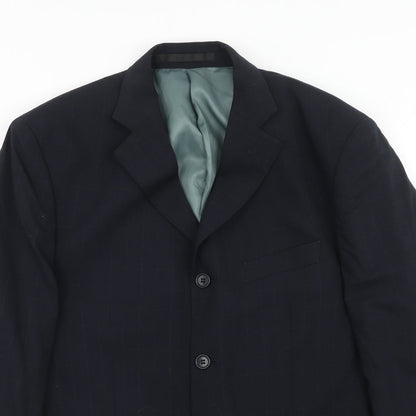 Mens UK Size 40 Marks and Spencer Regular Blue Suit Jacket